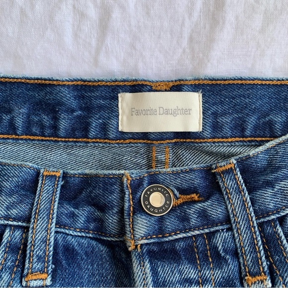 Favorite Daughter Sadie High Rise Denim Jean Front Slit Midi Maxi Skirt Camden - Picture 6 of 10